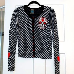 Skull and Heart Cardigan